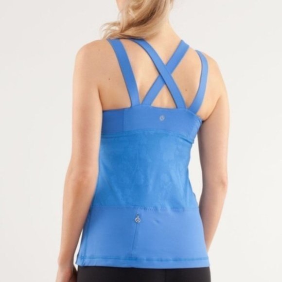 lululemon athletica Tops - Lululemon Chaturanga Tank in Color: Porcelain Blue